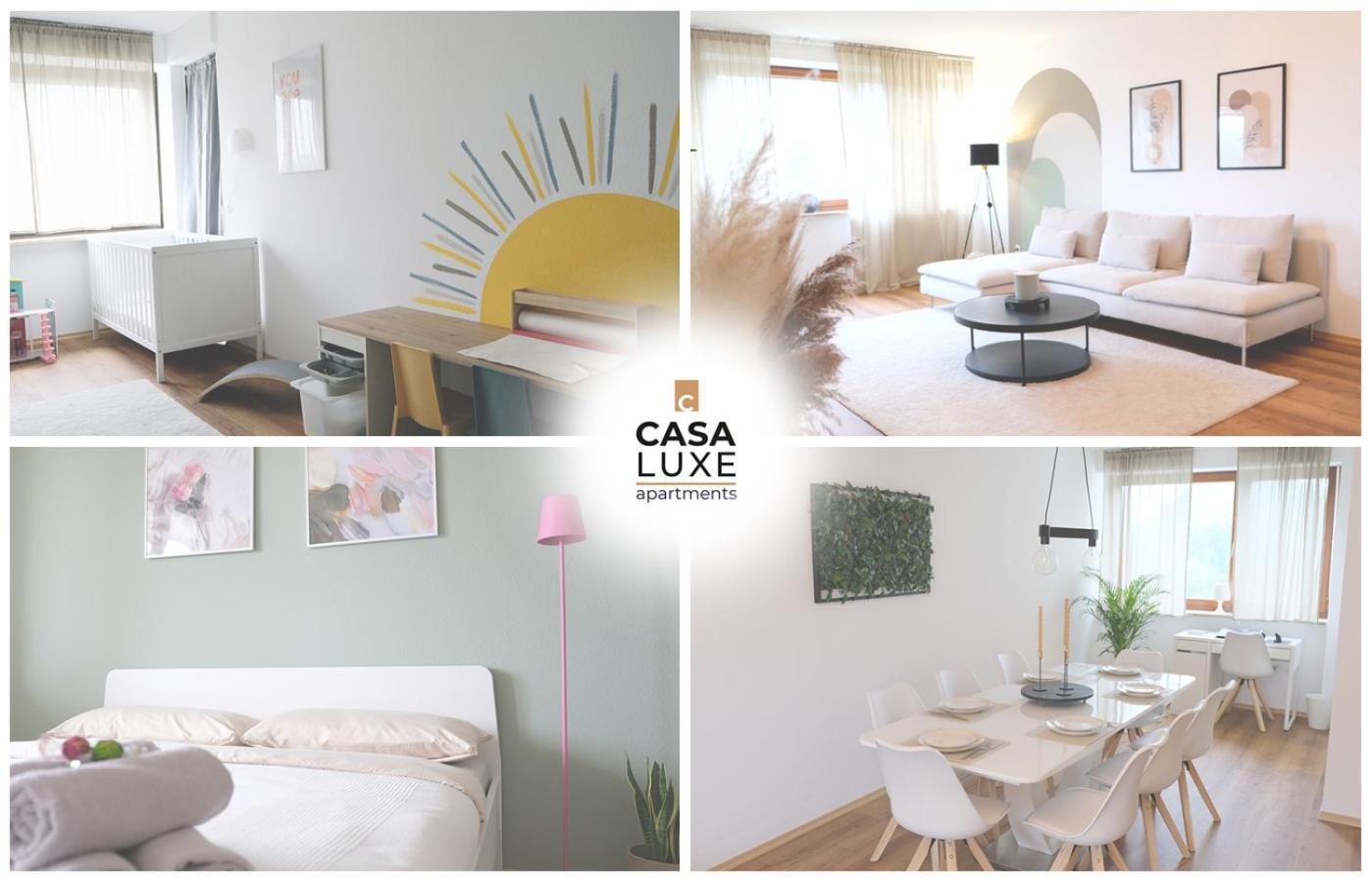 Casa Luxe - 120Qm - Zentral - Familienfreundlich - Parkplatz - 5Km Zum Legoland Lejlighed Günzburg Eksteriør billede